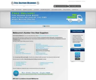 Steelsolutions.com.au(Online Steel Suppliers of Steel Angles) Screenshot