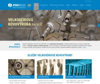 Steeltec.cz(Služby velkosériové kovovýroby) Screenshot