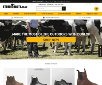 Steeltoeboots.co.uk(UK Specialists in Safety Footwear) Screenshot