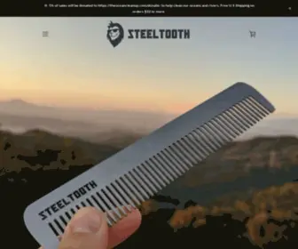 Steeltoothcomb.com(Combs designed to conquer thick hair) Screenshot