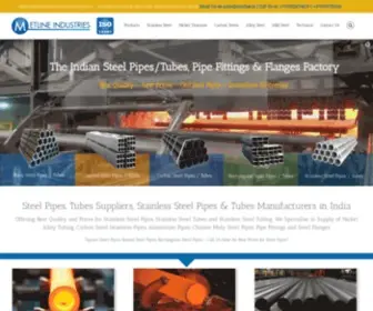 Steeltubes.co.in(We are Steel Pipes & Tubes Manufacturers in India) Screenshot