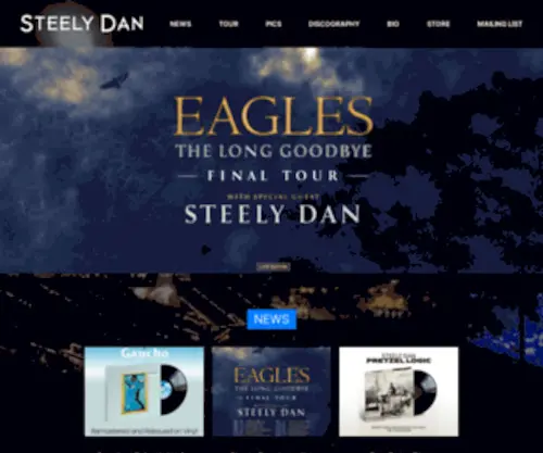 Steelydanofficial.com(Steely Dan) Screenshot