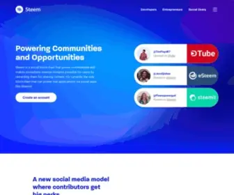 Steem.io(Steem is a social blockchain) Screenshot