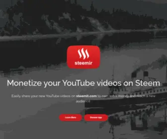 Steemir.com(Monetizing YouTube Videos Using Steem) Screenshot