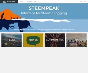 Steempeak.com(Steempeak) Screenshot