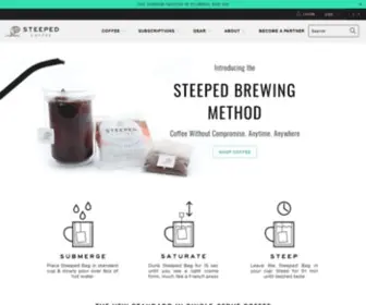 Steepedcoffee.com(Steeped Coffee) Screenshot