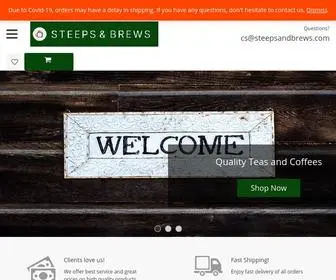 Steepsandbrews.com(Steeps and Brews) Screenshot