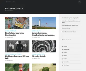 Stefanmillius.ch(Texte mit Kante) Screenshot