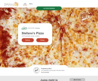 Stefanospizzanovato.com(Stefano's Pizza) Screenshot