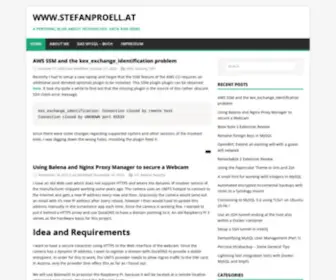 Stefanproell.at(On this page I collect knowledge and information about databases) Screenshot