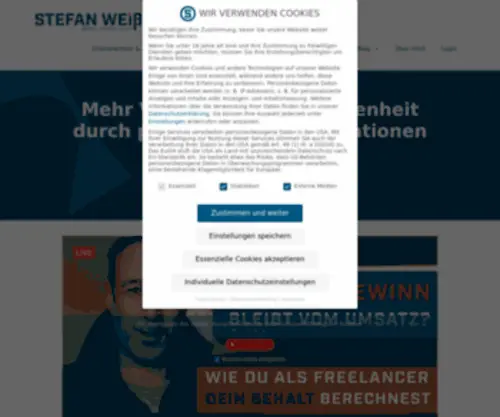 Stefanweiss.biz(Wieviel Gewinn bleibt vom Umsatz) Screenshot