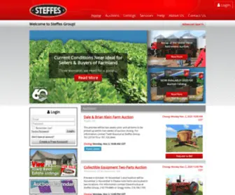 Steffesauctioneers.com(Steffes Group) Screenshot