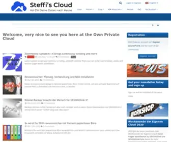 Steffiscloud.de(Herzlich Willkommen bei Steffi's Cloud) Screenshot