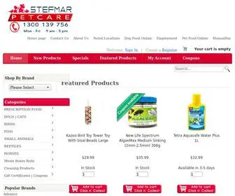 Stefmar.com.au(Online Pet Shop) Screenshot