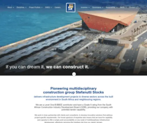 Stefstocks.com(Leading South African Large Construction Company) Screenshot