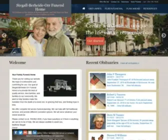 Stegallberheideorr.com(Stegall-Berheide-Orr Funeral Home) Screenshot