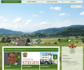 Stegen.de(Offizielle Homepage der Gemeinde Stegen im Schwarzwald) Screenshot