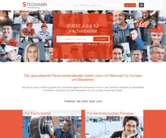 Stegmann-Personal.de(Große auswahl an attraktiven jobs) Screenshot