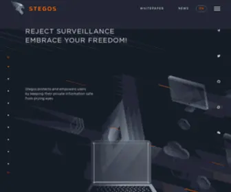 Stegos.com(Embrace your freedom) Screenshot