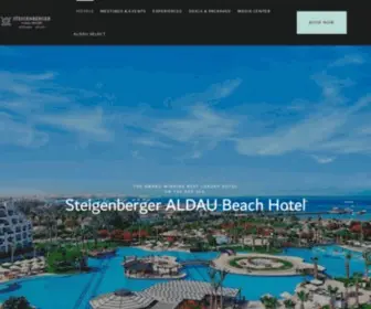 Steigenbergeraldauresort.com(Steigenberger ALDAU Resort) Screenshot