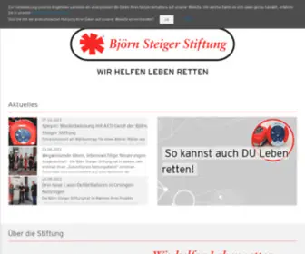 Steiger-Stiftung.de(Björn Steiger Stiftung) Screenshot