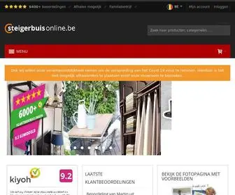 Steigerbuis-Online.be(Buiskoppelingen en Steigerbuis Op Maat Gezaagd) Screenshot