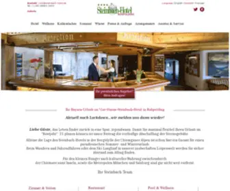 Steinbach-Hotel.de(Wellnesshotel nah am Chiemsee) Screenshot