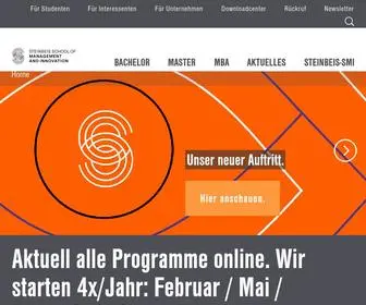 Steinbeis-Smi.de(Unser berufsbegleitendes SMI Studium startet 4x im Jahr) Screenshot