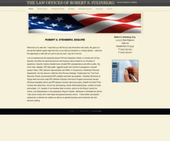 Steinbergtaxlaw.com(Attorney Robert Steinberg) Screenshot