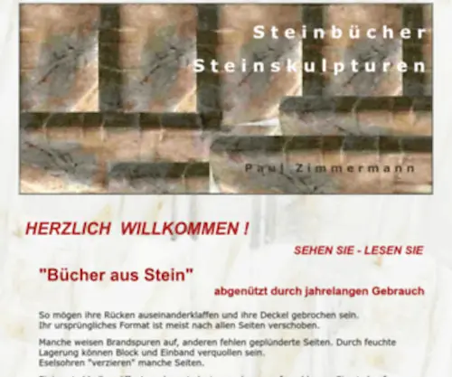 Steinbuecher.de(Steinbücher) Screenshot