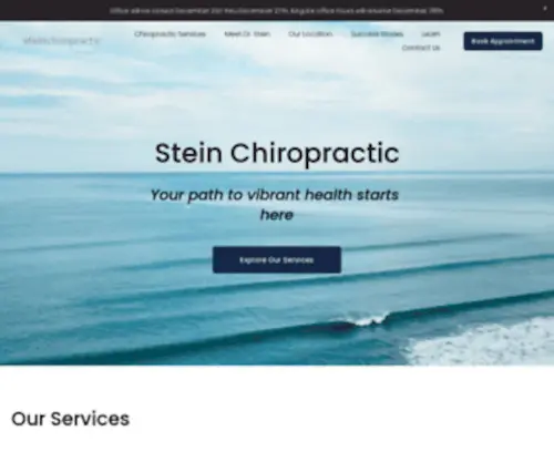 Steinchiropractic.com(Stein Chiropractic) Screenshot