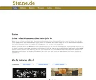 Steine.de(Alles Wissenswertes über Steine jeder Art) Screenshot