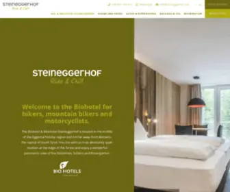 Steineggerhof.com(Dein Biohotel & Bikehotel in Südtirol Eggental Dolomiten) Screenshot