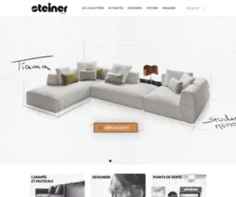 Steiner-Paris.com(Canapés et fauteuils de designers de renoms) Screenshot