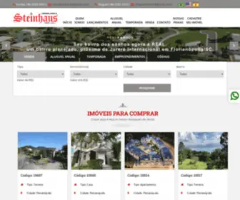 Steinhaus.com.br(Imobiliária Steinhaus localizada em Jurerê Internacional) Screenshot