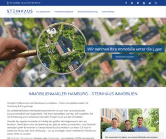 Steinhaus.immobilien(Immobilienmakler Hamburg) Screenshot