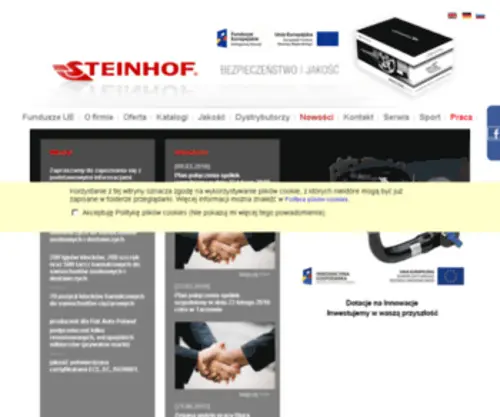 Steinhof-Towbars.com(Tow bars for cars) Screenshot