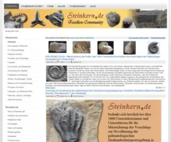 Steinkern.de(Die Fossilien) Screenshot