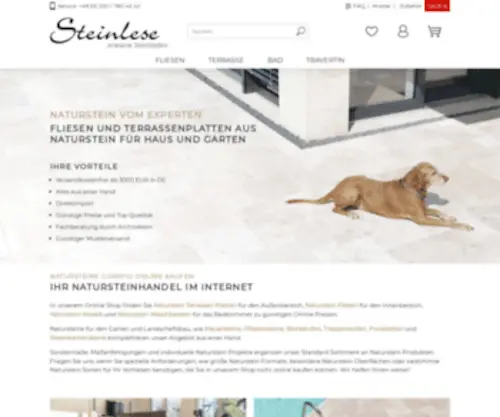 Steinlese.de(Natursteine kaufen sie günstig bei steinlese) Screenshot