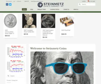 Steinmetzcoins.com(We buy and sell coins) Screenshot