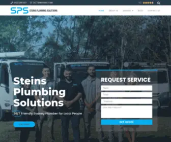 Steinsplumbing.com.au(24/7 plumbing services) Screenshot