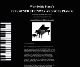 Steinwayandsonspiano.com(Home of the World's Greatest Pre) Screenshot