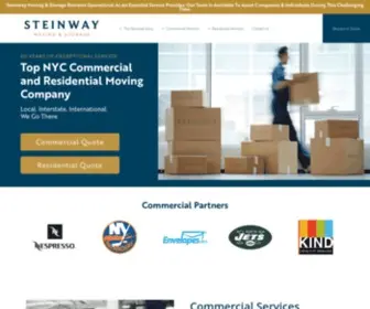 Steinwaymovers.com(Steinway Moving & Storage) Screenshot