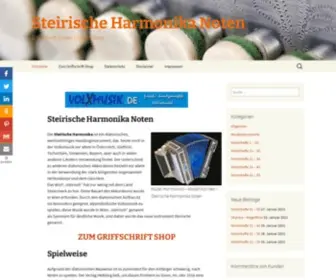 Steirische-Harmonika-Noten.at(Im Onlineshop erhältlich) Screenshot