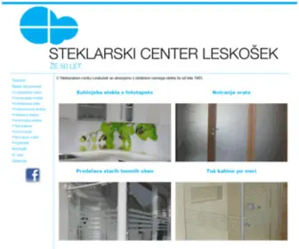 Steklarstvo-Leskosek.si(Leskošek) Screenshot