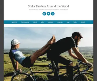 Stelatandem.com(A record breaking attempt to circumnavigate the globe on Tandem Bicycle) Screenshot