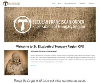 Stelizabethofs.com(Secular Franciscan Order) Screenshot
