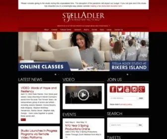 Stellaadler.com(Stella Adler Studio of Acting) Screenshot