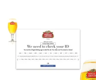 Stellaartois.com(Stella Artois Beer) Screenshot