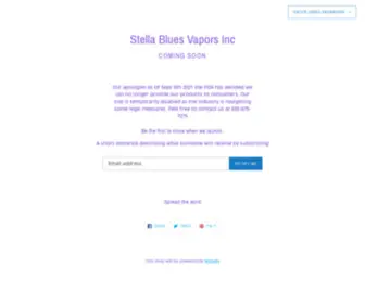 Stellabluesvapors.com(Stella Blues Vapors Inc) Screenshot
